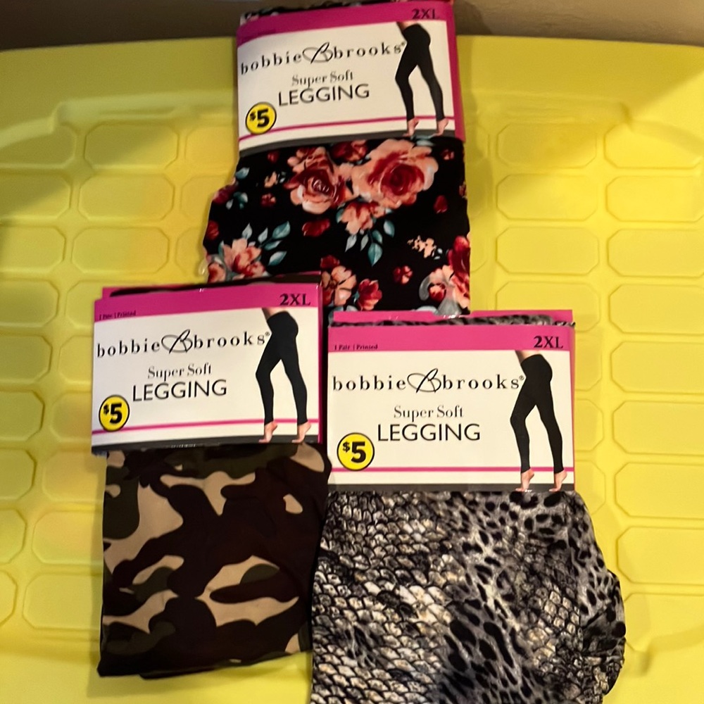 Bobbie Brooks leggings 2XL set of 3
